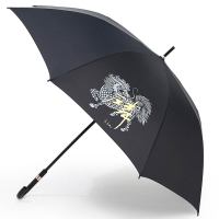 红叶伞 加大自开雨伞男长柄伞易甩干加大商务伞直柄晴雨伞直杆威风祥麟伞黑色