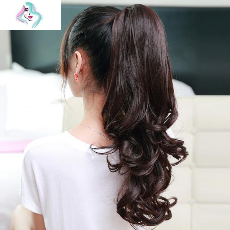 假发马尾长款卷发马尾假发女马尾浪蓬松梨花卷假马尾你那么美长款大卷