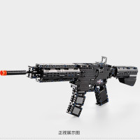 双鹰 积木拼装玩具枪儿童7-8-9岁10-11军事模型绝地求生吃鸡益智 拼插积木C81005(621PCS)