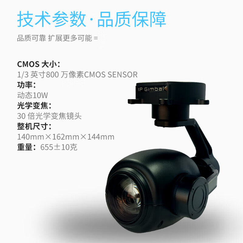 SOZYIN数智元六旋翼无人机30倍光学变焦吊舱SZY-30F-1高清大图