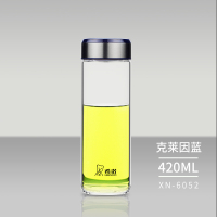 希诺玻璃杯单层加厚透明水杯子耐热玻璃不保温男女士泡茶杯男女随行便携水杯子男女士通用
