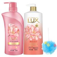 （苏宁精选）LUX力士洗露沐浴露组合套装桃花沁香香氛洗乳春日桃花洗水洗头膏+桃花浅香沐浴乳沐浴露沐浴液 组合套装 力士定
