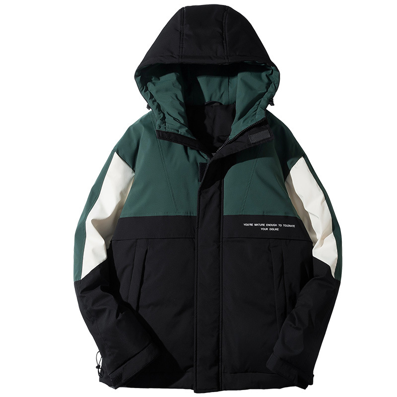 newlake羽绒服男短款潮2020年新款宽松拼接撞色工装潮牌潮流帅气加厚