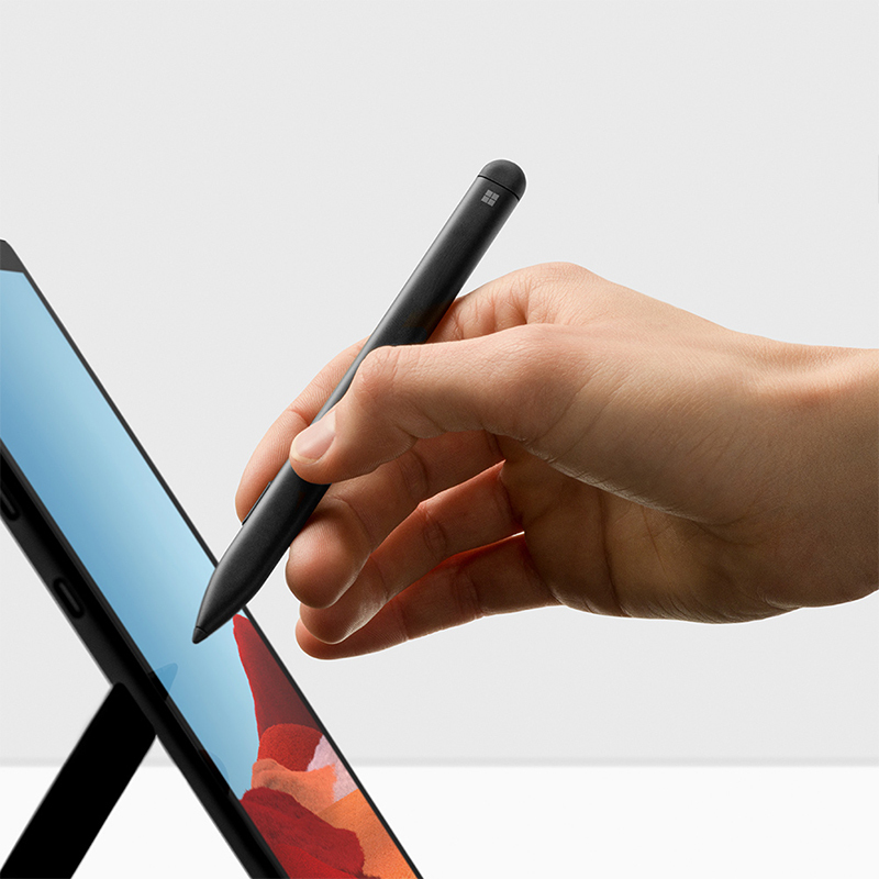 微软Surface Pro X 平板电脑二合一键盘盖 冰晶蓝+Slim Pen 超薄触控手写笔 适用Pro 8和Pro