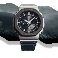 卡西欧官网正品户外运动男表蓝牙防水休闲电子手表石英表 男GBM-2100A GA-B2100LUU-5A太阳能蓝牙+生物基树脂