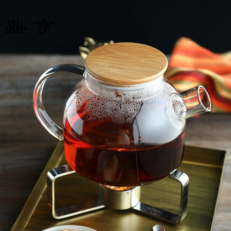 鼎亨 耐热玻璃水壶花茶壶 下午茶水具套装水果茶具家用水具