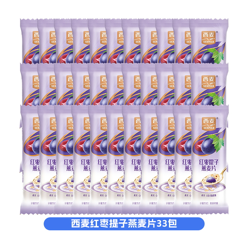 西麦红枣提子燕麦片*33包高清大图