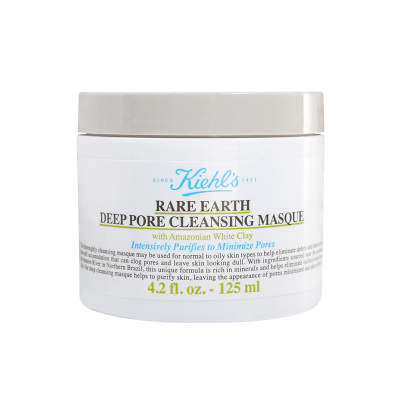 科颜氏(Kiehl's)亚马逊白泥净肤面膜 125ml 补水保湿提亮肤色