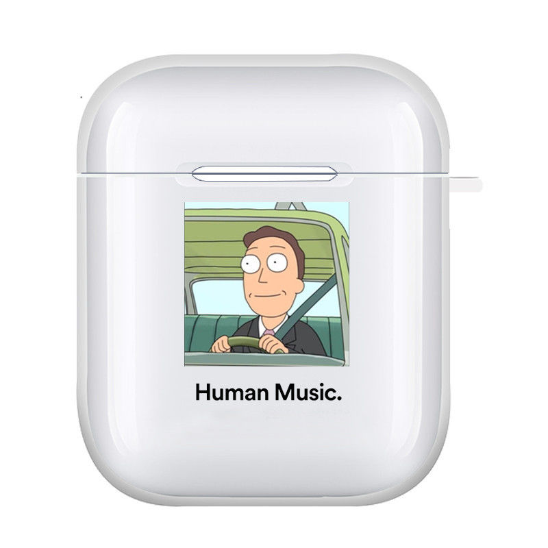 瑞克莫蒂地球电台airpods2保护套适用苹果3代pro无线蓝牙耳机软壳 透明地球电台款 i12耳机套