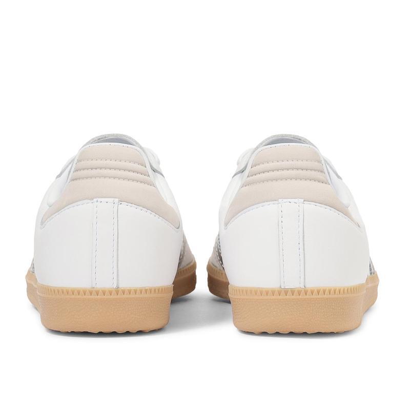 阿迪达斯(adidas)女鞋复古板鞋休闲鞋纹理 gum 外底银色三线舒适