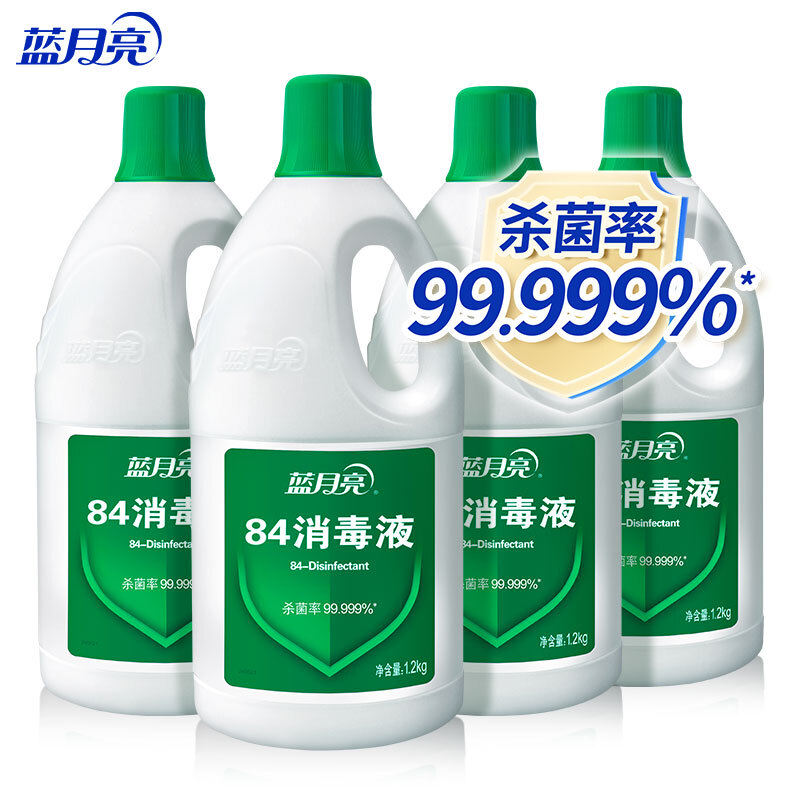蓝月亮 84消毒液组合:84消毒液1.2kg×4高清大图