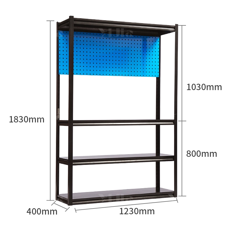 翌嘉 YJ4121786 多功能五金工具收纳展示架 单板1230*400*1830高清大图