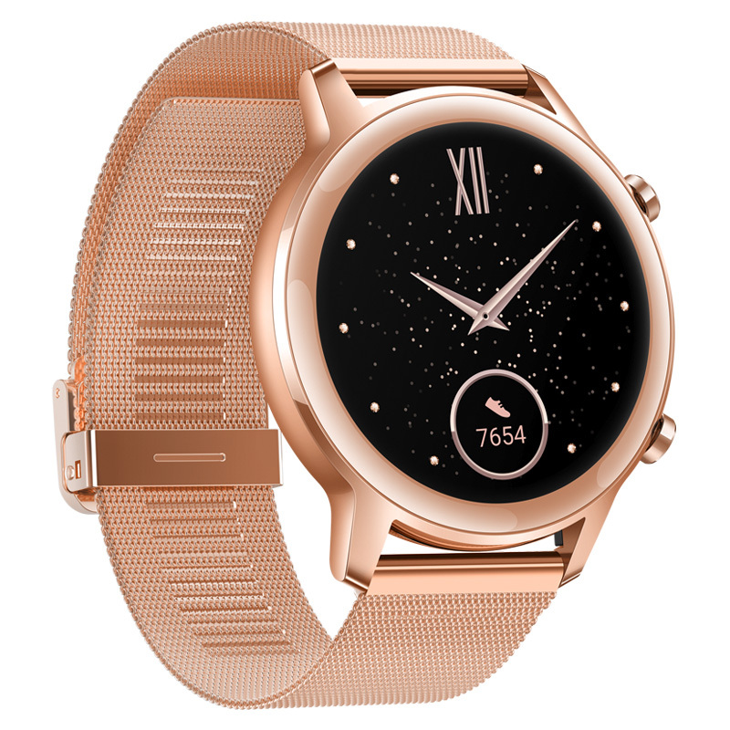 华为(HUAWEI) 荣耀手表2 42mm 樱粉金 MagicWatch2