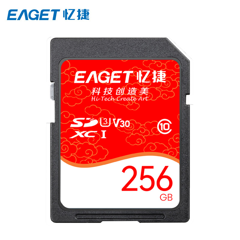 忆捷(Eaget) S10高速SDHC/SDXC UHS-I存储卡256G