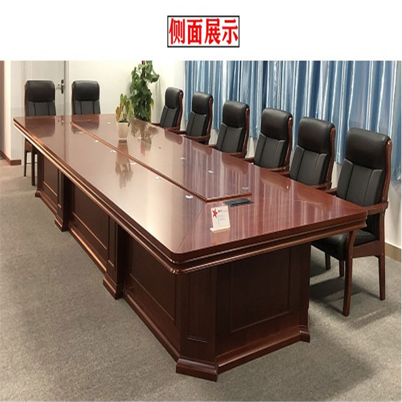 铜林牌 8米会议桌8000*1600*760高清大图