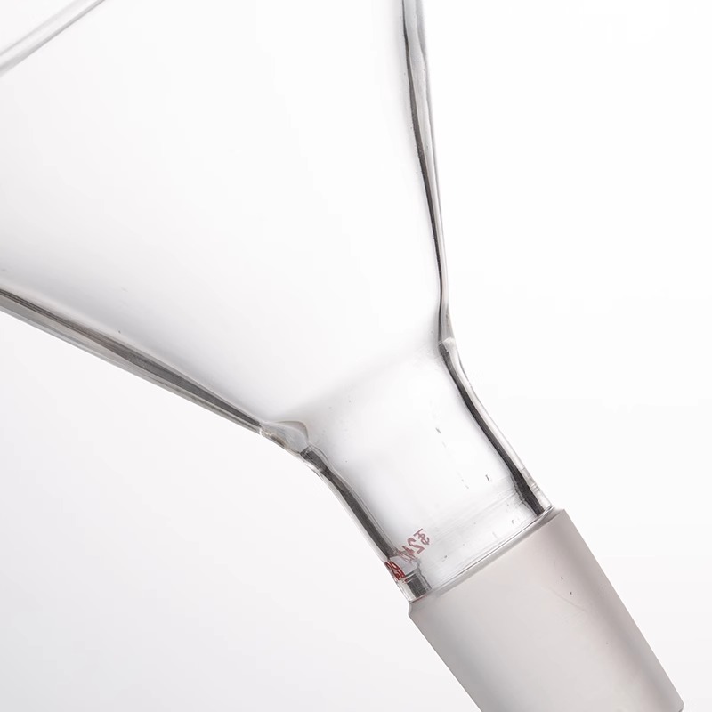 高翊柏 33010238 三角加料漏斗 60ml-19 玻璃加料漏斗 三角标口漏斗固体漏斗