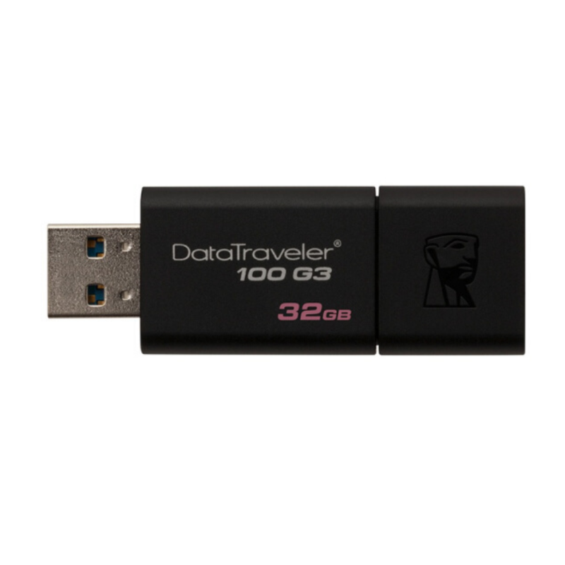 金士顿(Kingston)DT 100G3 32GB USB3.0 U盘 高速车载U盘 黑色