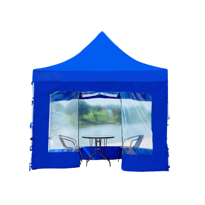 劲脉 户外透明帐篷 蓝色-2*2*2M 顶高清大图