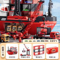 2025新款巨型轮船集装箱合金小汽车套装儿童玩具男孩生日礼物3岁6