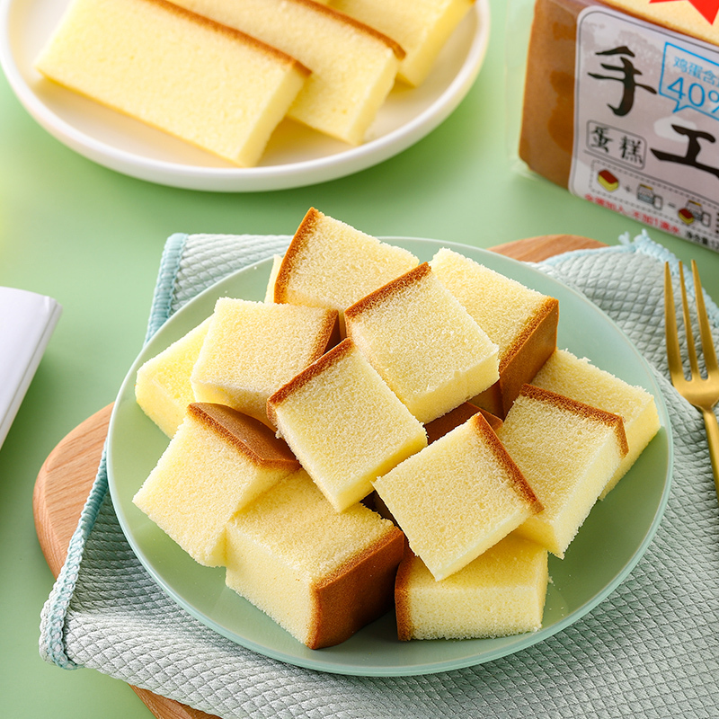兰象岩手工鲜蛋糕1200g整箱装鲜嫩蛋糕早餐点心儿童充饥零食