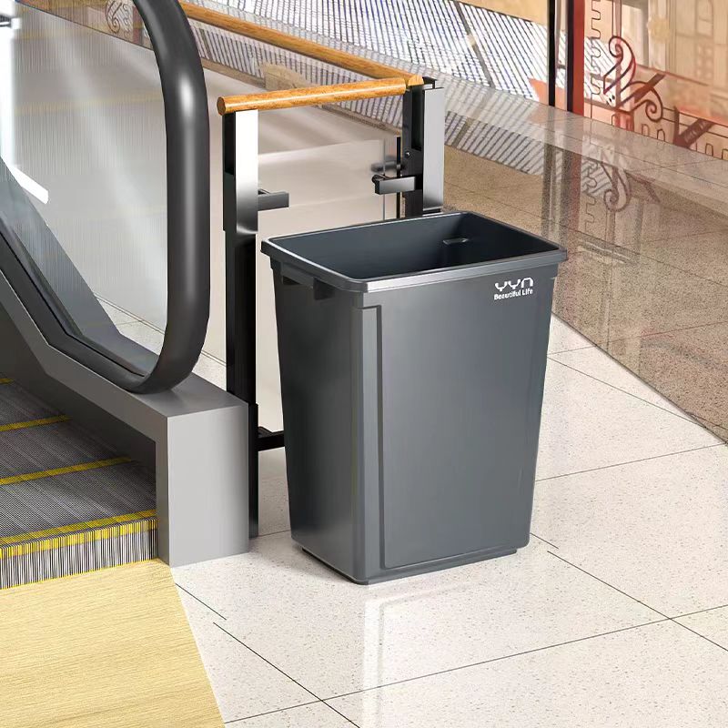 商用垃圾桶大容量家用餐饮办公室 100L灰色正方形桶高清大图