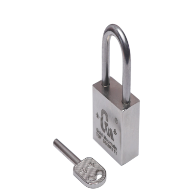 金岳 铜电镀四方锁30mm-002 37*5mm （银色）