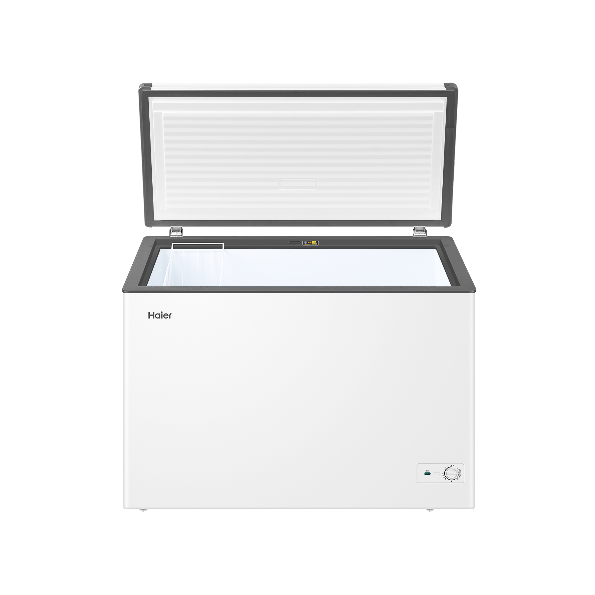 海尔(Haier)303升家用卧式冰柜 冷柜 小冰箱 大冷柜 减霜80% 断电保护 一级能效 303GHPDZ高清大图