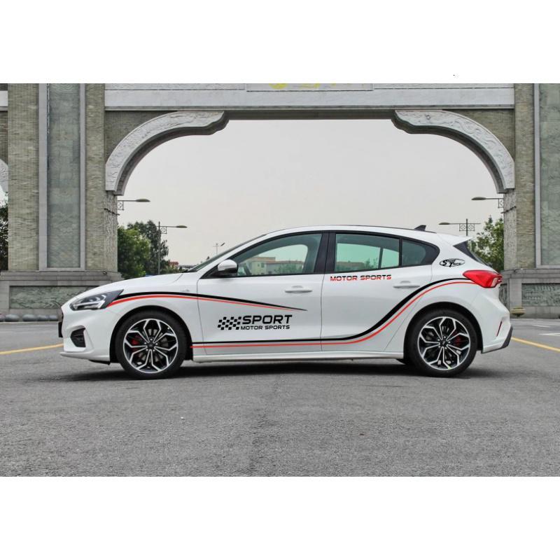 适用福特福克斯车贴纸拉花19款全新福克斯车身腰线贴经典福克斯车贴