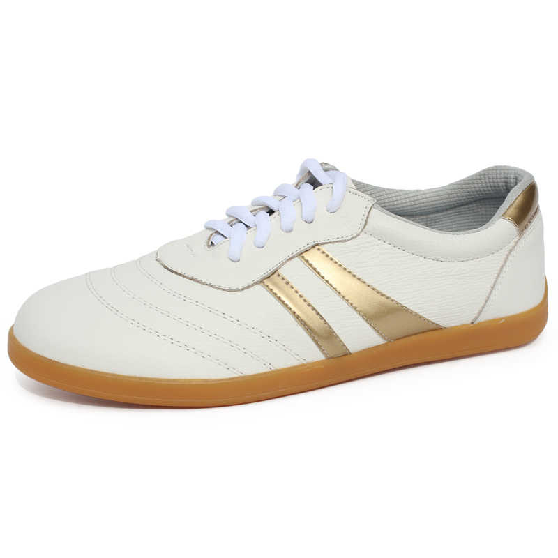 太极健步鞋头层真正软牛皮牛筋底男女款练功健身武术功夫鞋子