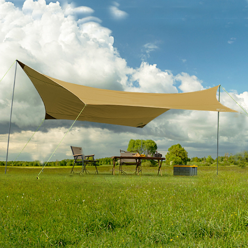 公狼天幕户外帐篷车棚遮阳棚雨棚凉棚防晒野营遮阳布沙滩