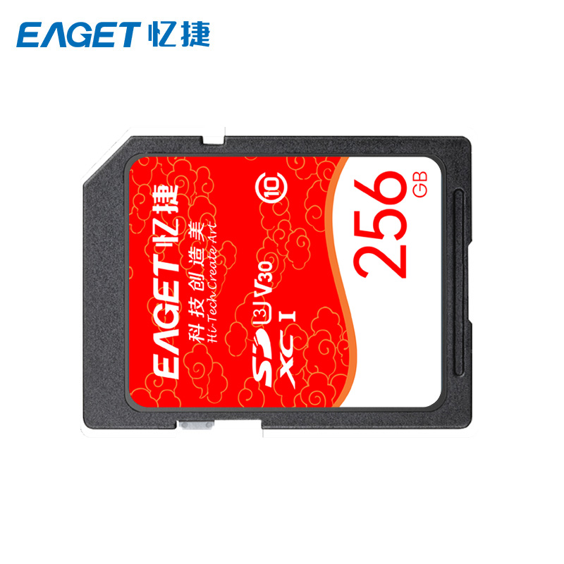 忆捷(Eaget) S10高速SDHC/SDXC UHS-I存储卡256G高清大图