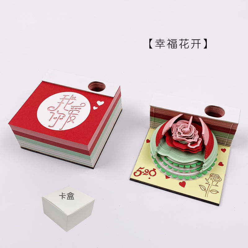 纸雕模型网红便签纸本清水寺便宜复古中国风建筑3d版艺术