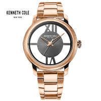 KennethCole美国时尚透视女表女士钢带石英表皮带防水KC10024376