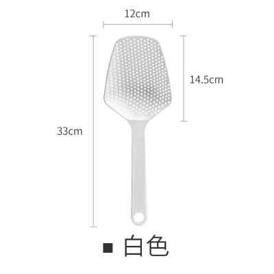 白色 日式家用耐高温捞面大号漏勺厨房焯水网筛饺子馄饨笊篱沥水过滤勺