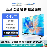 Vidda R43 语音款 海信电视 43英寸 金属护眼全面屏 超薄电视 智慧屏 游戏液晶电视 43V1H-R