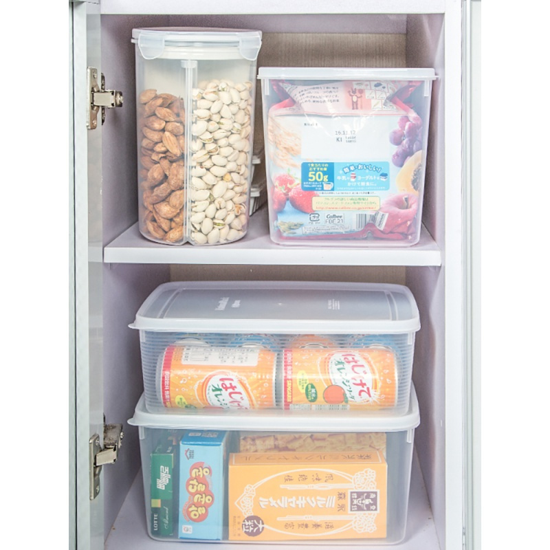 家柏饰(CORATED)厨房冰箱收纳盒保鲜盒密封盒子长方形塑料食品盒大容量饺子盒高清大图