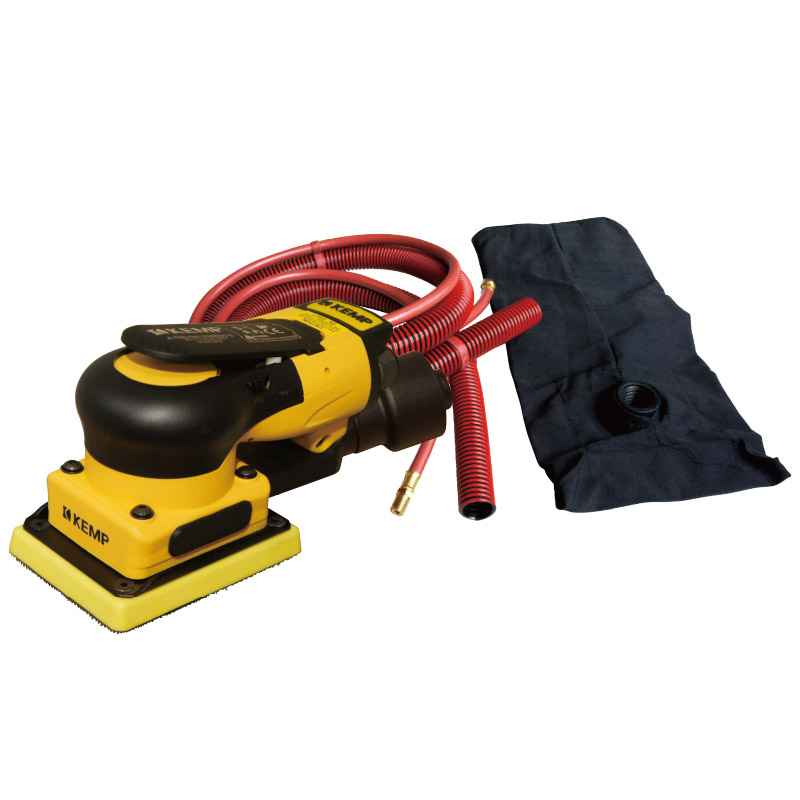 KEMP肯普3x4吋 四方形平板偏心气动打磨机-自带吸尘式A-FSG-O41-O30R100-S