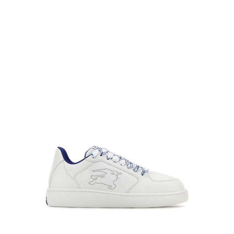 博柏利(BURBERRY)白色小牛皮运动休闲跑鞋女LF货号户外透气舒适耐