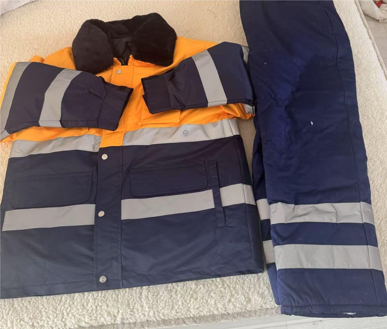 路安保皮衣皮裤 高可视性防寒服套装可定制套高清大图