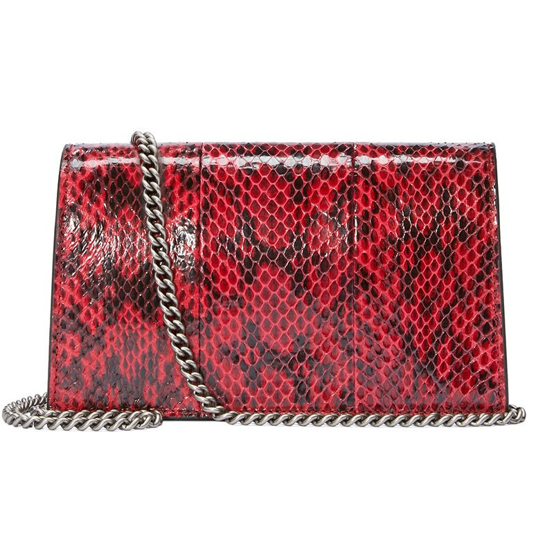 海外直邮gucci古驰女包dionysus系列红色超迷你酒神包单肩斜跨链条包