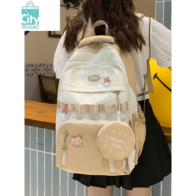 bangdou书包女生小学生可爱初中生高中学生2023新款女生高颜值双肩包