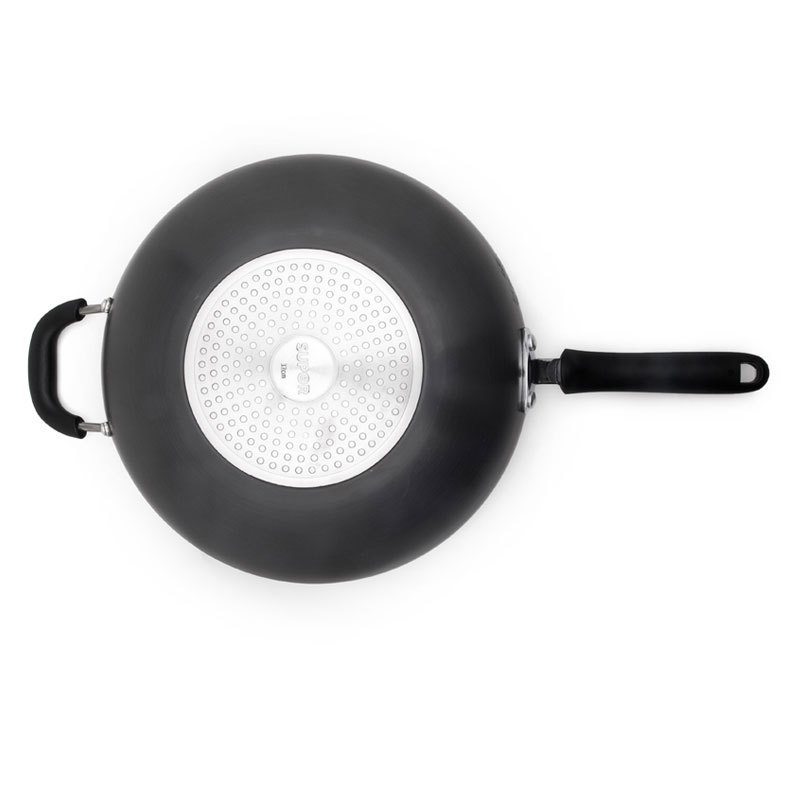 苏泊尔(SUPOR)炒锅不粘锅平底轻油烟炒菜锅电磁炉燃煤气通用不沾锅32cm复底加厚炒锅 32cm EC1232P02高清大图