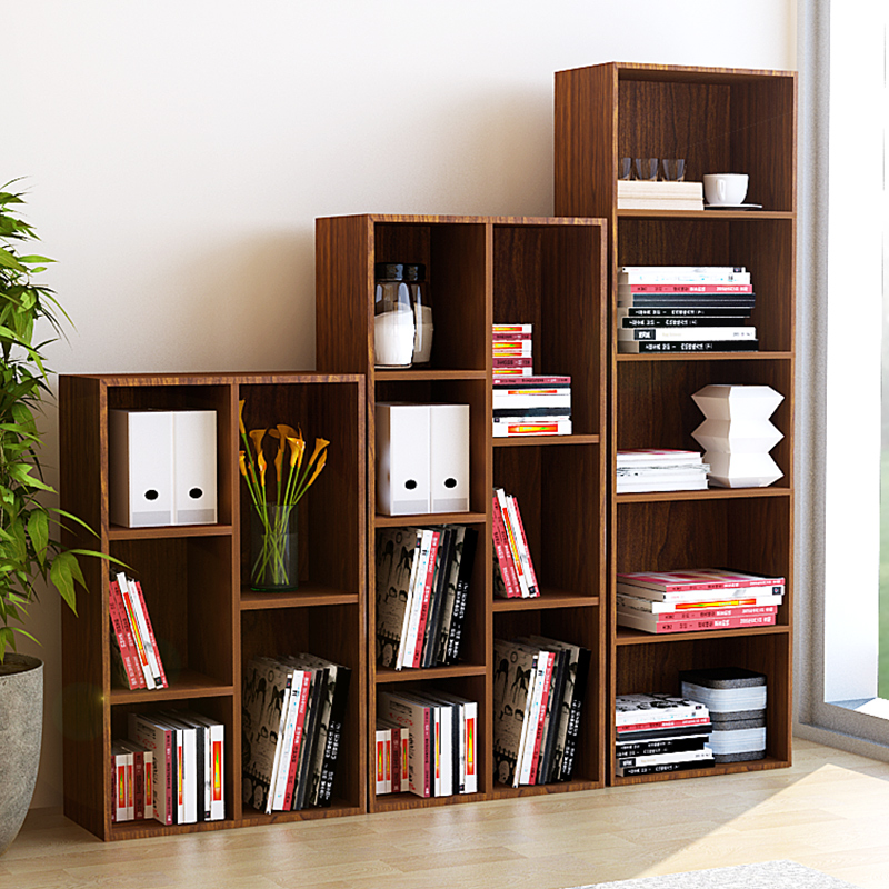 11048  11055 ) 深红樱桃木色彩色组合柜套装五格书柜 七格柜 五层