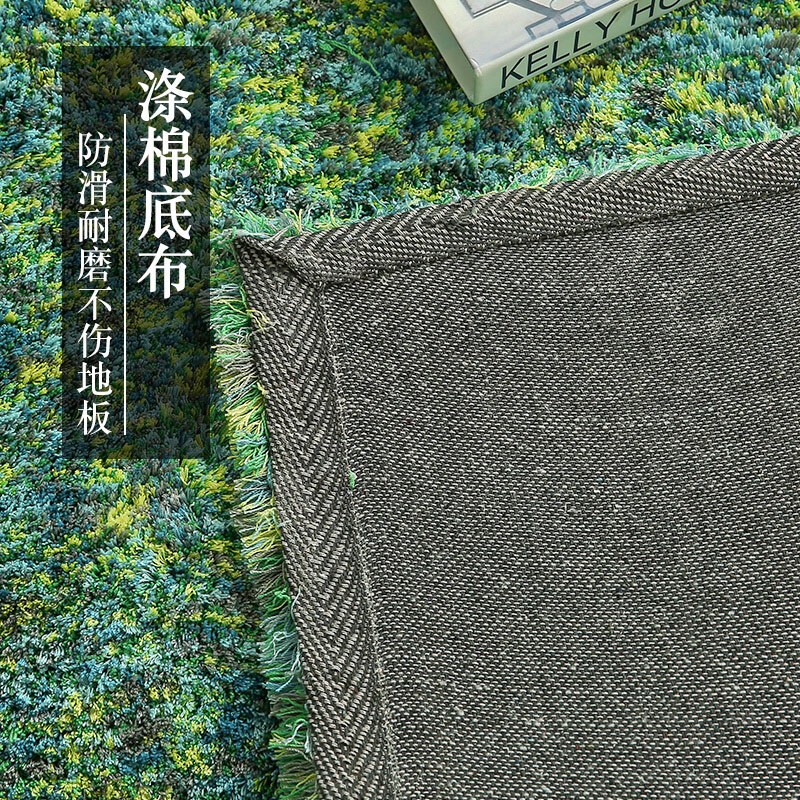 地毯客厅茶几垫北欧简约现代满铺房间床边毯加厚毛毛地毯卧室