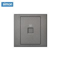 西蒙(simon) E3 插座开关插板86型开关插座面板 电脑插座 单电脑 荧光灰