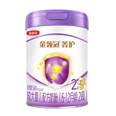 伊利(YILI)金领冠 菁护较大婴儿配方牛奶粉菁护2段800g罐(新旧国标包装随机发货)