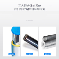 力诺瑞特 星海家用太阳能热水器 20管165升推荐4人家庭 质保五年光电两用一级能效 铝型材支架 配智能仪表 免运费
