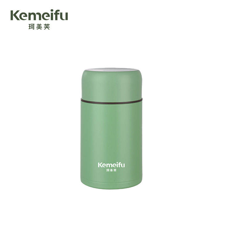 珂美芙 316不锈钢便携手柄焖烧杯 牛油果绿800ml 个