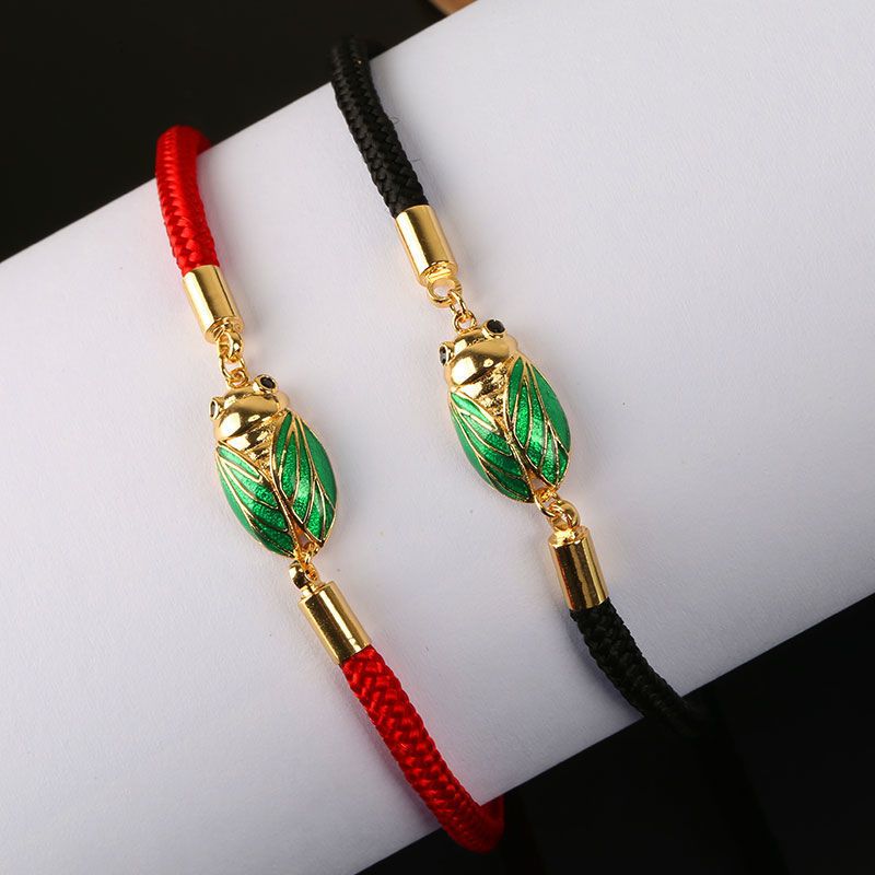 蝉鸣迎禄手绳逢考必过手链学业考试考研加油礼物一鸣惊人吉祥物女款