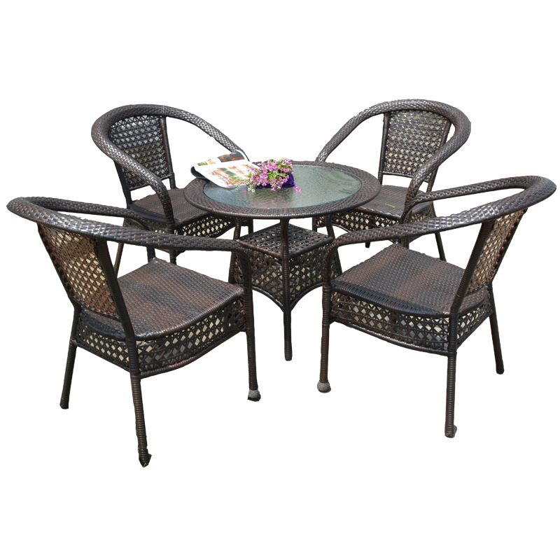 印象户外编藤桌椅家具阳台休闲闪电客防雨藤椅庭院桌椅茶几三五套
